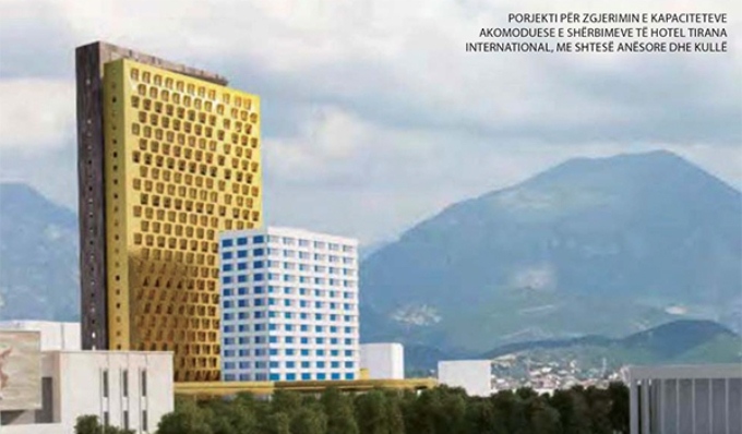 Prezantohet projekti zgjerues i Hotel Tiranes: Nje kulle me 30 kate pas 15 kateshit